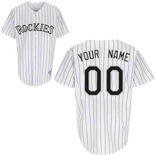 Colorado Rockies White Man Custom Jerseys