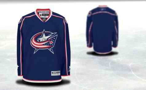 Columbus Blue Jackets Men Customized Blue Jersey