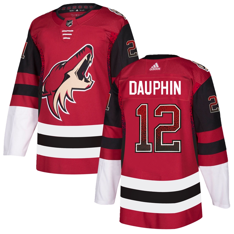 Coyotes 12 Laurent Dauphin Red Drift Fashion Adidas Jersey Coyotes 12 Laurent Dauphin Red Drift Fashion Adidas Jersey