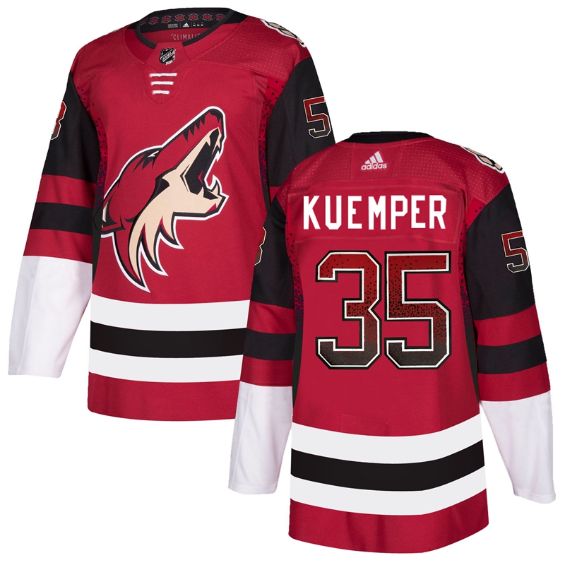 Coyotes 35 Darcy Kuemper Red Drift Fashion Adidas Jersey Coyotes 35 Darcy Kuemper Red Drift Fashion Adidas Jersey
