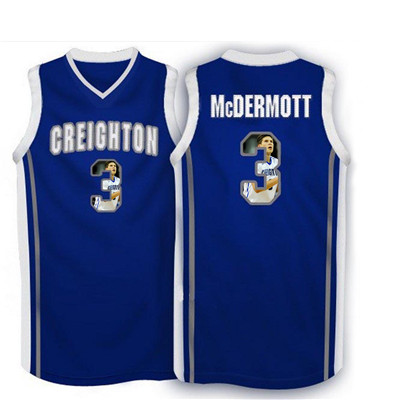 Creighton Bluejays 3 Doug McDermott Navy With Portrait Print College Basketball Jersey4 Creighton Bluejays 3 Doug McDermott Navy With Portrait Print College Basketball Jersey4