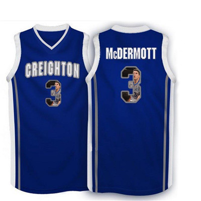 Creighton Bluejays 3 Doug McDermott Navy With Portrait Print College Basketball Jersey5 Creighton Bluejays 3 Doug McDermott Navy With Portrait Print College Basketball Jersey5