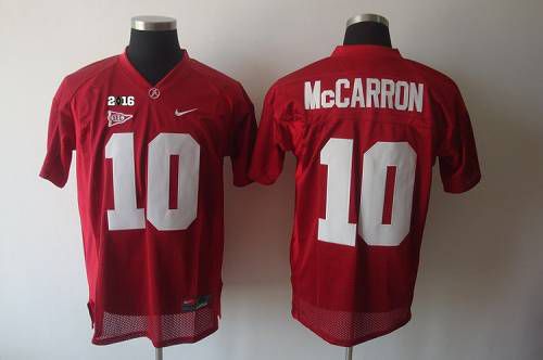 Crimson Tide #10 AJ McCarron Red 2016 College Football Playoff National Championship Patch Stitched NCAA Jersey Crimson Tide #10 AJ McCarron Red 2016 College Football Playoff National Championship Patch Stitched NCAA Jersey