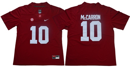 Crimson Tide #10 AJ McCarron Red Limited Stitched NCAA Jersey Crimson Tide #10 AJ McCarron Red Limited Stitched NCAA Jersey