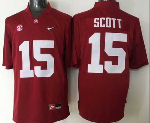 Crimson Tide #15 JK Scott Red 2016 National Championship Stitched NCAA Jersey Crimson Tide #15 JK Scott Red 2016 National Championship Stitched NCAA Jersey