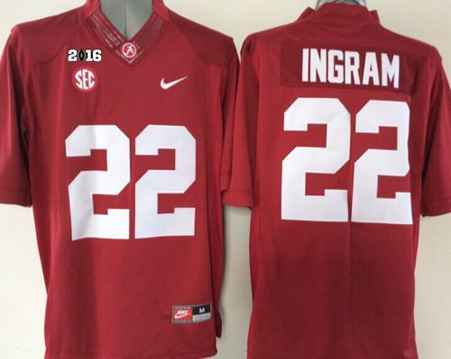 Crimson Tide #22 Mark Ingram Red 2016 College Football Playoff National Championship Patch Stitched NCAA Jersey Crimson Tide #22 Mark Ingram Red 2016 College Football Playoff National Championship Patch Stitched NCAA Jersey