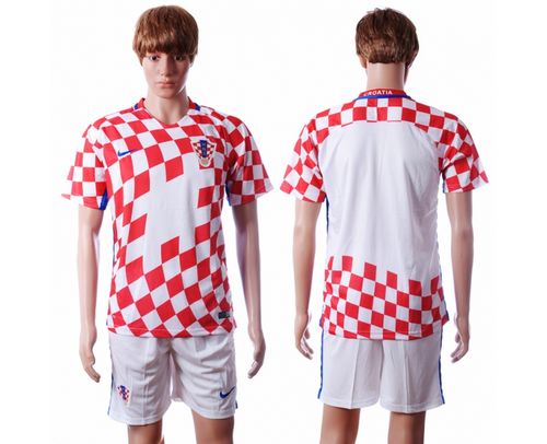 Croatia Blank Home Soccer Country Jersey Croatia Blank Home Soccer Country Jersey