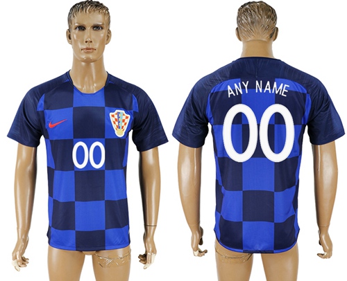 Croatia Personalized Away Soccer Country Jersey