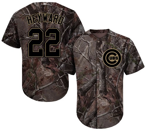 Cubs #22 Jason Heyward Camo Realtree Collection Cool Base Stitched Youth Baseball Jersey