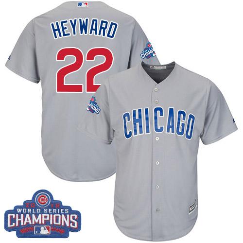 Cubs #22 Jason Heyward Grey Road 2016 World Series Champions Stitched Youth MLB Jersey Cubs #22 Jason Heyward Grey Road 2016 World Series Champions Stitched Youth MLB Jersey