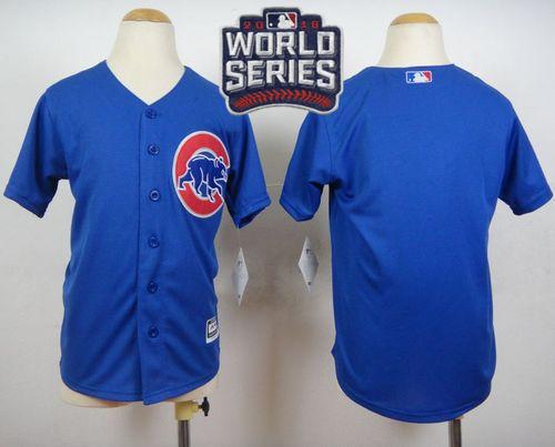 Cubs Blank Blue Alternate 2016 World Series Bound Stitched Youth MLB Jersey Cubs Blank Blue Alternate 2016 World Series Bound Stitched Youth MLB Jersey
