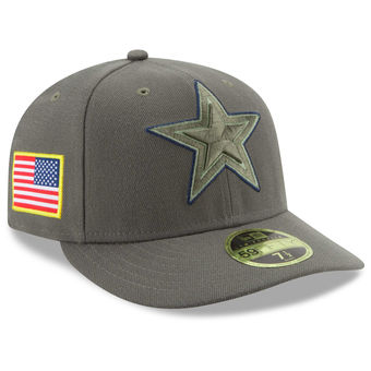 Dallas Cowboys 2017 Salute To Service Low Profile Fitted Hat – Olive