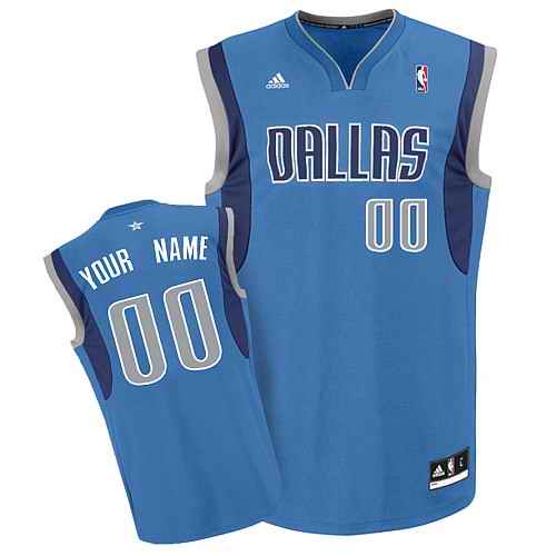 Dallas Mavericks Youth Custom Lt Blue Jersey