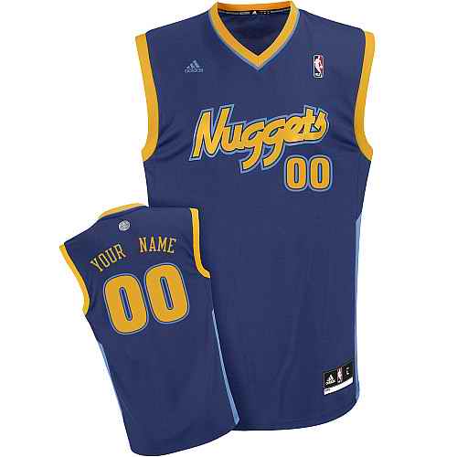Denver Nuggets Custom Dk Blue Alternate Jersey Denver Nuggets Custom Dk Blue Alternate Jersey