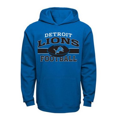Detroit Lions Long Pass Pullover Hoodie Light Blue