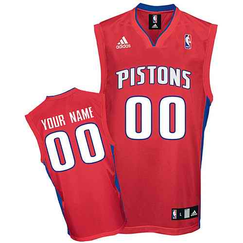 Detroit Pistons Youth Custom Red Jersey Detroit Pistons Youth Custom Red Jersey