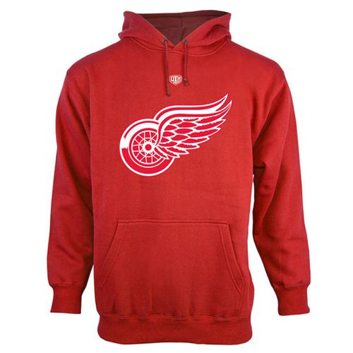 Detroit Red Wings Old Time Hockey Big Logo with Crest Pullover