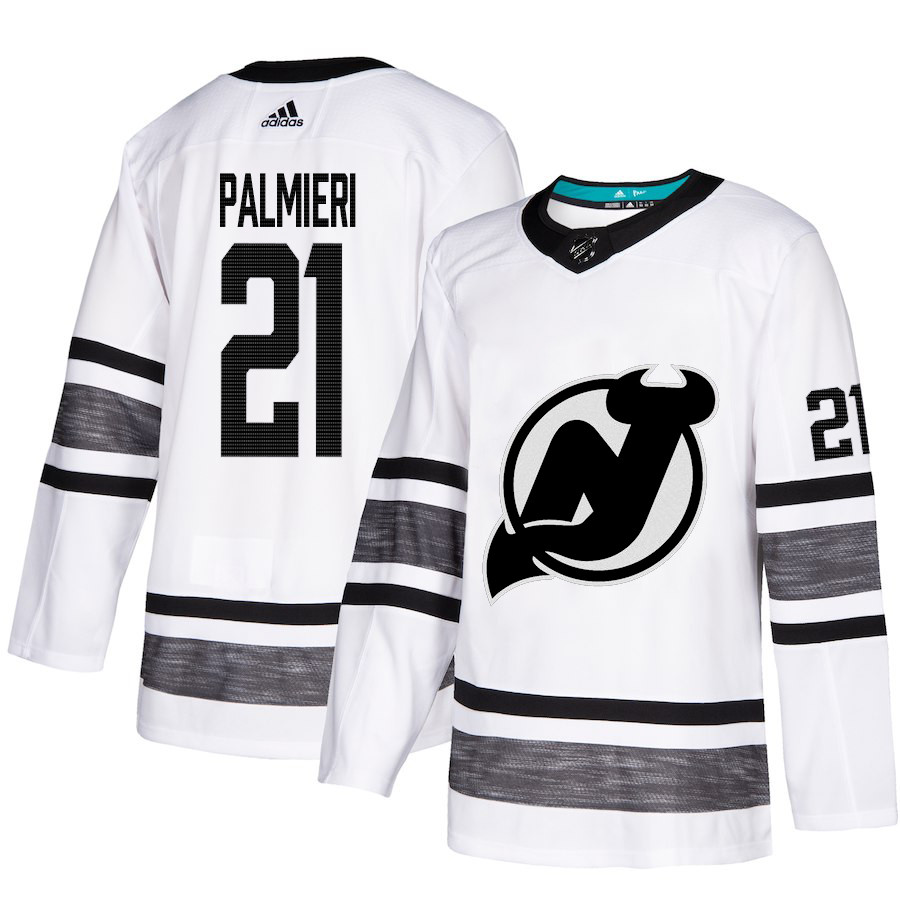 Devils #21 Kyle Palmieri White Authentic 2019 All-Star Stitched Youth Hockey Jersey