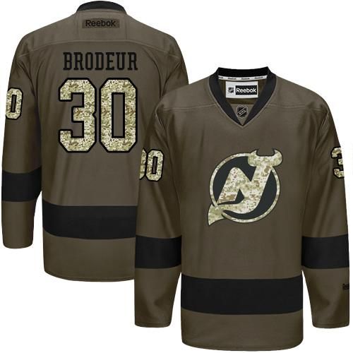 Devils #30 Martin Brodeur Green Salute to Service Stitched NHL Jersey Devils #30 Martin Brodeur Green Salute to Service Stitched NHL Jersey