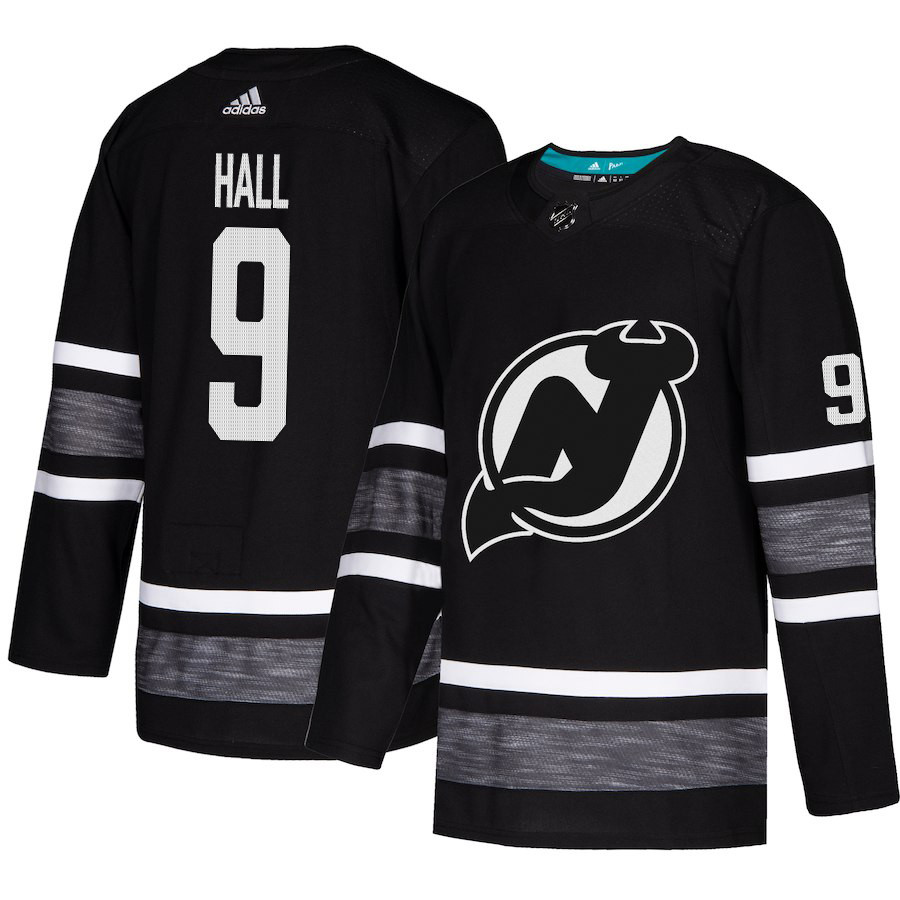Devils #9 Taylor Hall Black Authentic 2019 All-Star Stitched Youth Hockey Jersey