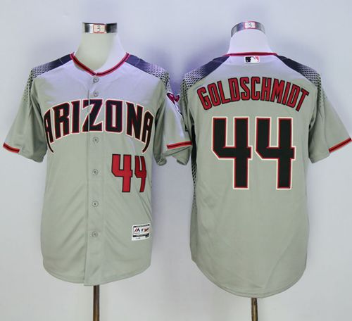Diamondbacks #44 Paul Goldschmidt Gray Brick New Cool Base Stitched MLB Jersey Diamondbacks #44 Paul Goldschmidt Gray Brick New Cool Base Stitched MLB Jersey