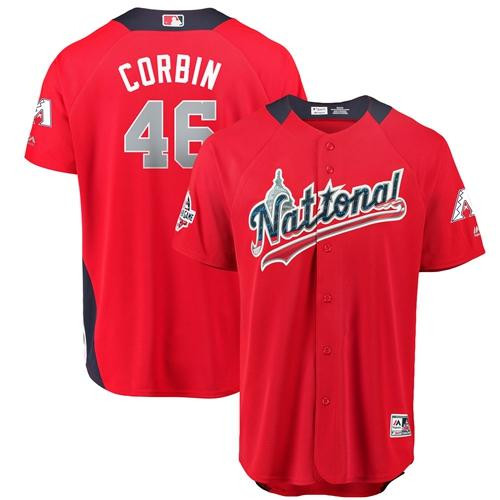 Diamondbacks #46 Patrick Corbin Red 2018 All-Star National League Stitched Baseball Jersey Diamondbacks #46 Patrick Corbin Red 2018 All-Star National League Stitched Baseball Jersey