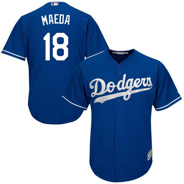 Dodgers #18 Kenta Maeda Blue Cool Base Stitched Youth MLB Jersey Dodgers #18 Kenta Maeda Blue Cool Base Stitched Youth MLB Jersey