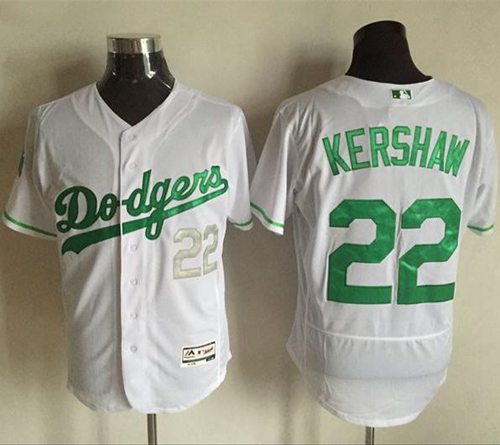 Dodgers #22 Clayton Kershaw White Celtic Flexbase Authentic Collection Stitched MLB Jersey Dodgers #22 Clayton Kershaw White Celtic Flexbase Authentic Collection Stitched MLB Jersey