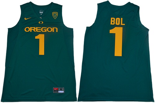 Ducks #1 Bol Bol Dark Green Limited Stitched College Jersey Ducks #1 Bol Bol Dark Green Limited Stitched College Jersey