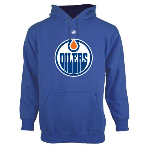 Edmonton Oilers Old Time Hockey Big Logo with Crest Pullover