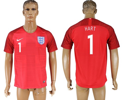England #1 Hart Away Soccer Country Jersey England #1 Hart Away Soccer Country Jersey