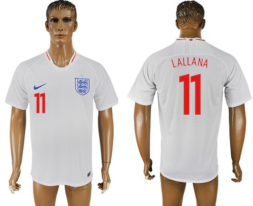 England #11 Lallana Home Thai Version Soccer Country Jersey England #11 Lallana Home Thai Version Soccer Country Jersey