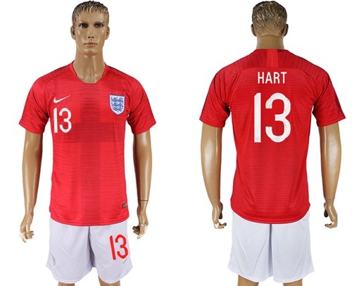 England #13 Hart Away Soccer Country Jersey England #13 Hart Away Soccer Country Jersey