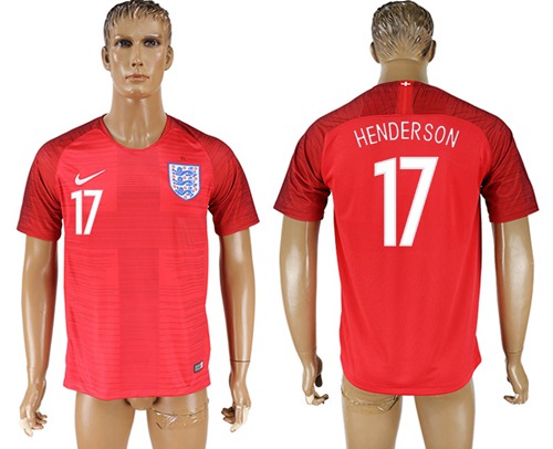 England #17 Henderson Away Soccer Country Jersey England #17 Henderson Away Soccer Country Jersey