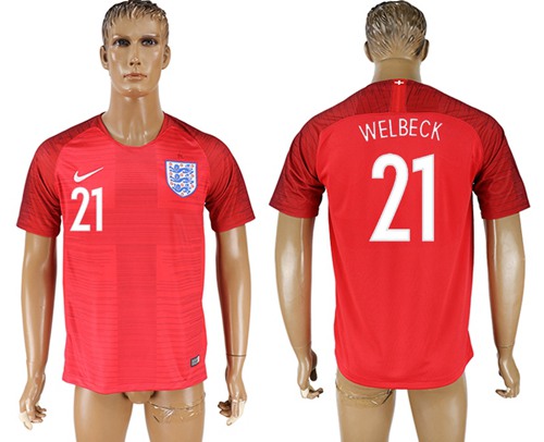 England #21 Welbeck Away Soccer Country Jersey England #21 Welbeck Away Soccer Country Jersey