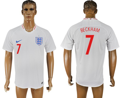 England #7 Beckham Home Thai Version Soccer Country Jersey England #7 Beckham Home Thai Version Soccer Country Jersey