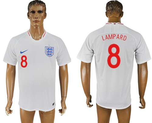 England #8 Lampard Home Thai Version Soccer Country Jersey England #8 Lampard Home Thai Version Soccer Country Jersey
