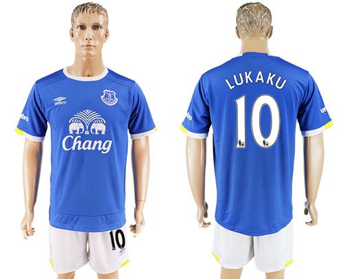 Everton #10 Lukaku Home Soccer Club Jersey Everton #10 Lukaku Home Soccer Club Jersey