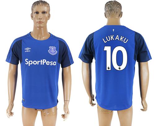 Everton #10 Lukaku Home Soccer Club Jersey