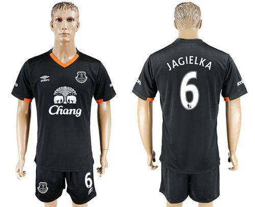Everton #6 Jagielka Away Soccer Club Jersey Everton #6 Jagielka Away Soccer Club Jersey