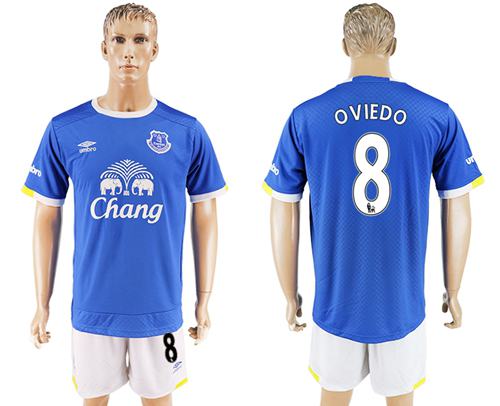Everton #8 Oviedo Home Soccer Club Jersey Everton #8 Oviedo Home Soccer Club Jersey