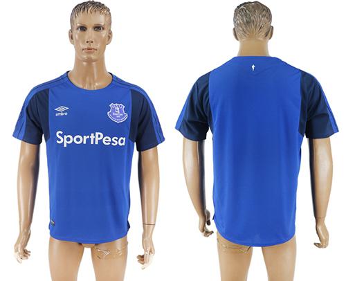 Everton Blank Home Soccer Club Jersey