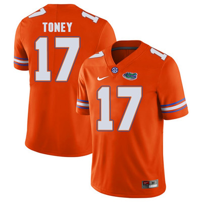 Florida Gators Orange Kadarius Toney Football Player Performance Jersey