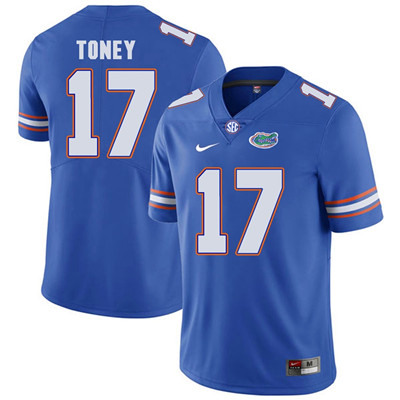 Florida Gators Royal Blue Kadarius Toney Football Player Performance Jersey Florida Gators Royal Blue Kadarius Toney Football Player Performance Jersey