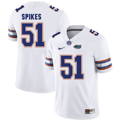 Florida Gators White Brandon Spikes Football Player Performance Jersey Florida Gators White Brandon Spikes Football Player Performance Jersey