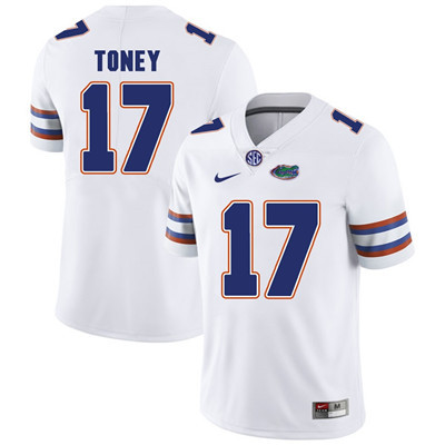 Florida Gators White Kadarius Toney Football Player Performance Jersey Florida Gators White Kadarius Toney Football Player Performance Jersey