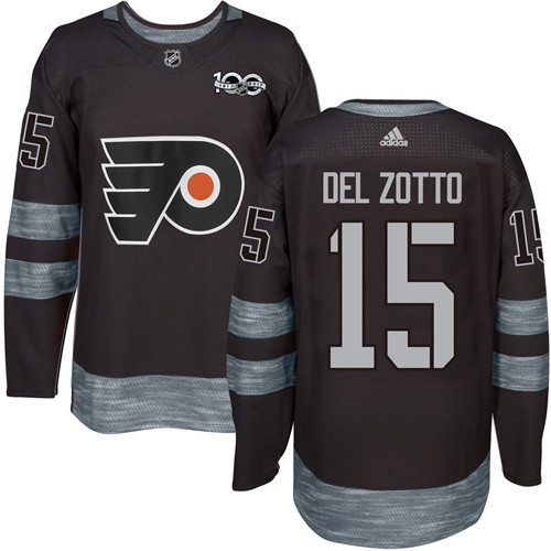 Flyers #15 Michael Del Zotto Black 1917-2017 100th Anniversary Stitched NHL Jersey Flyers #15 Michael Del Zotto Black 1917-2017 100th Anniversary Stitched NHL Jersey