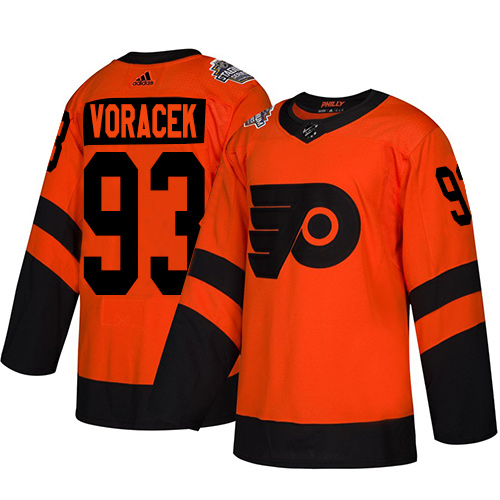 Flyers #93 Jakub Voracek Orange Authentic 2019 Stadium Series Women's Stitched Hockey Jersey