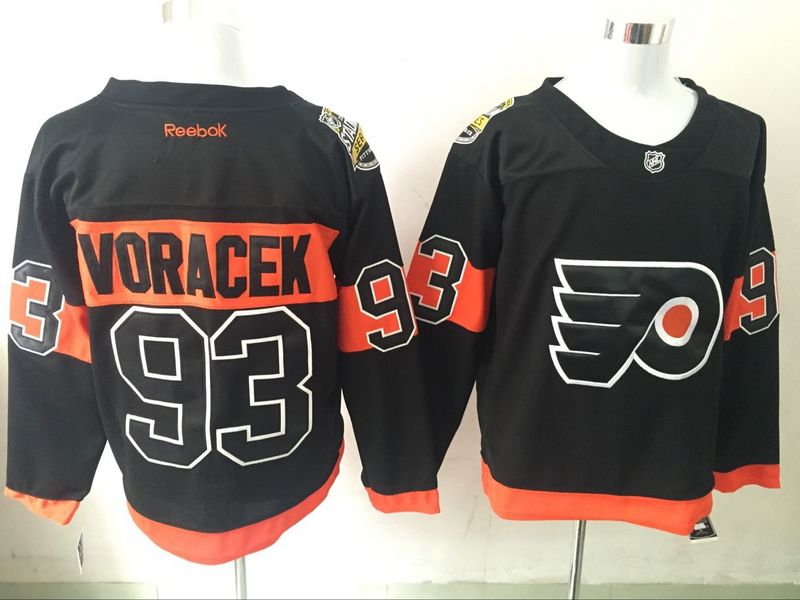 Flyers 93 Jakub Voracek Black Reebok Jersey Flyers 93 Jakub Voracek Black Reebok Jersey