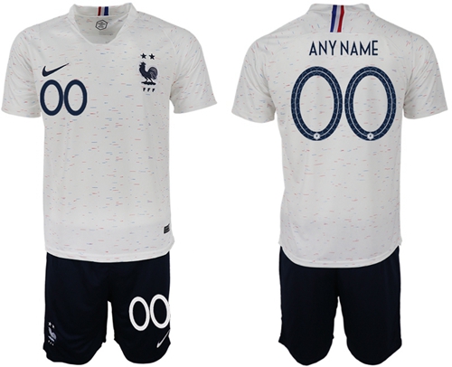 France Personalized Away Soccer Country Jersey